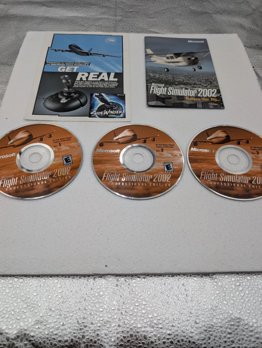 Microsoft Flight Simulator 2002 Professional Edition (PC, 2001