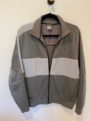 Ferrari-Puma Gray/Silver Sweat Full Zip Long Sleeve Jacket Men s Size LG