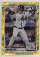 2020 Bowman Chrome Draft Sapphire Edition Yellow 53/99 Jesse Franklin V g1k