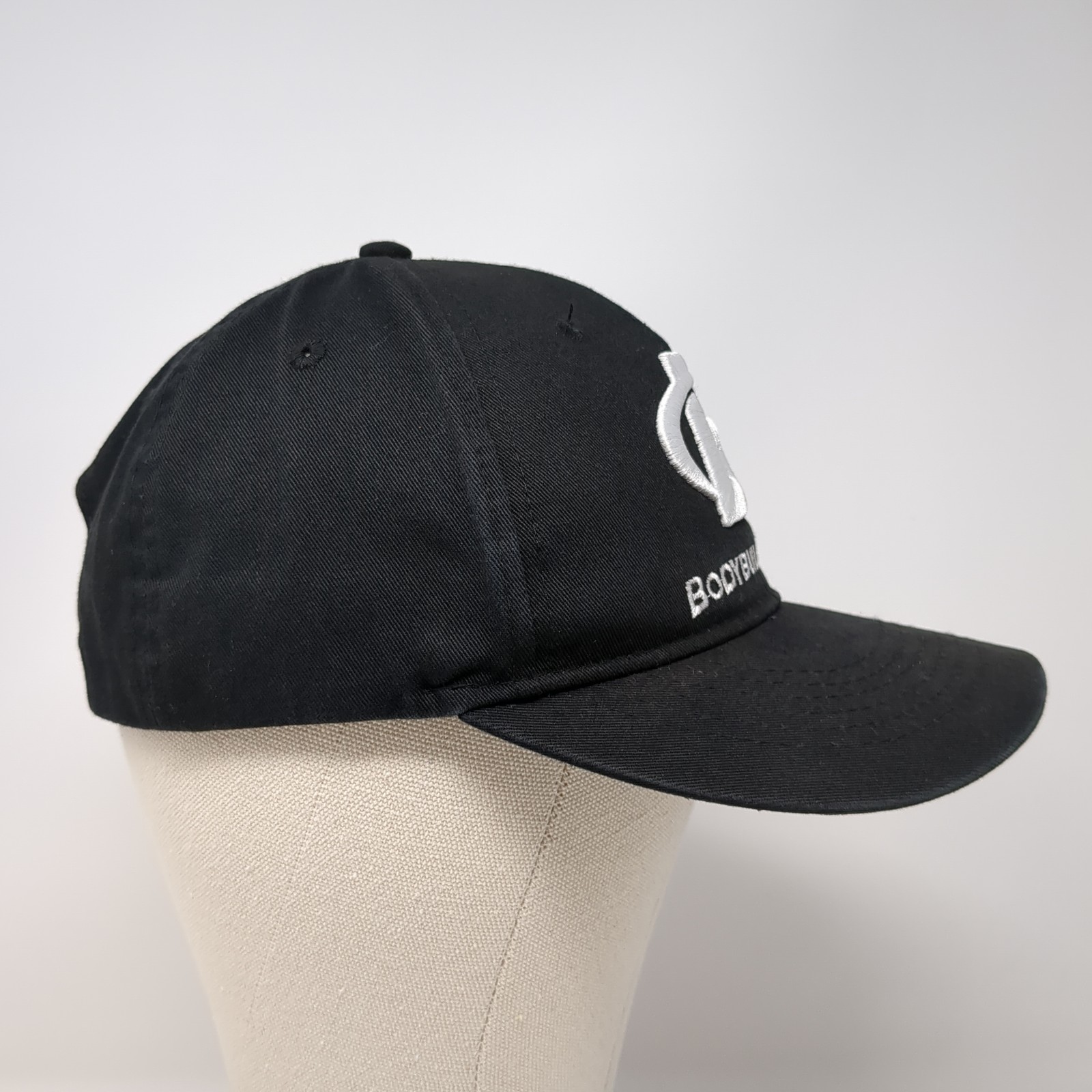 Bodybuilding Snapback Hat Solid Black One Size Em… - image 5