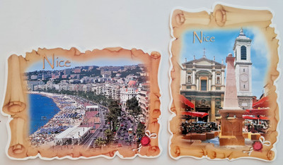 2 x NICE NIZZA Sonderformat Frankreich Côte d Azur Postkarten Lot Ansichtskarten