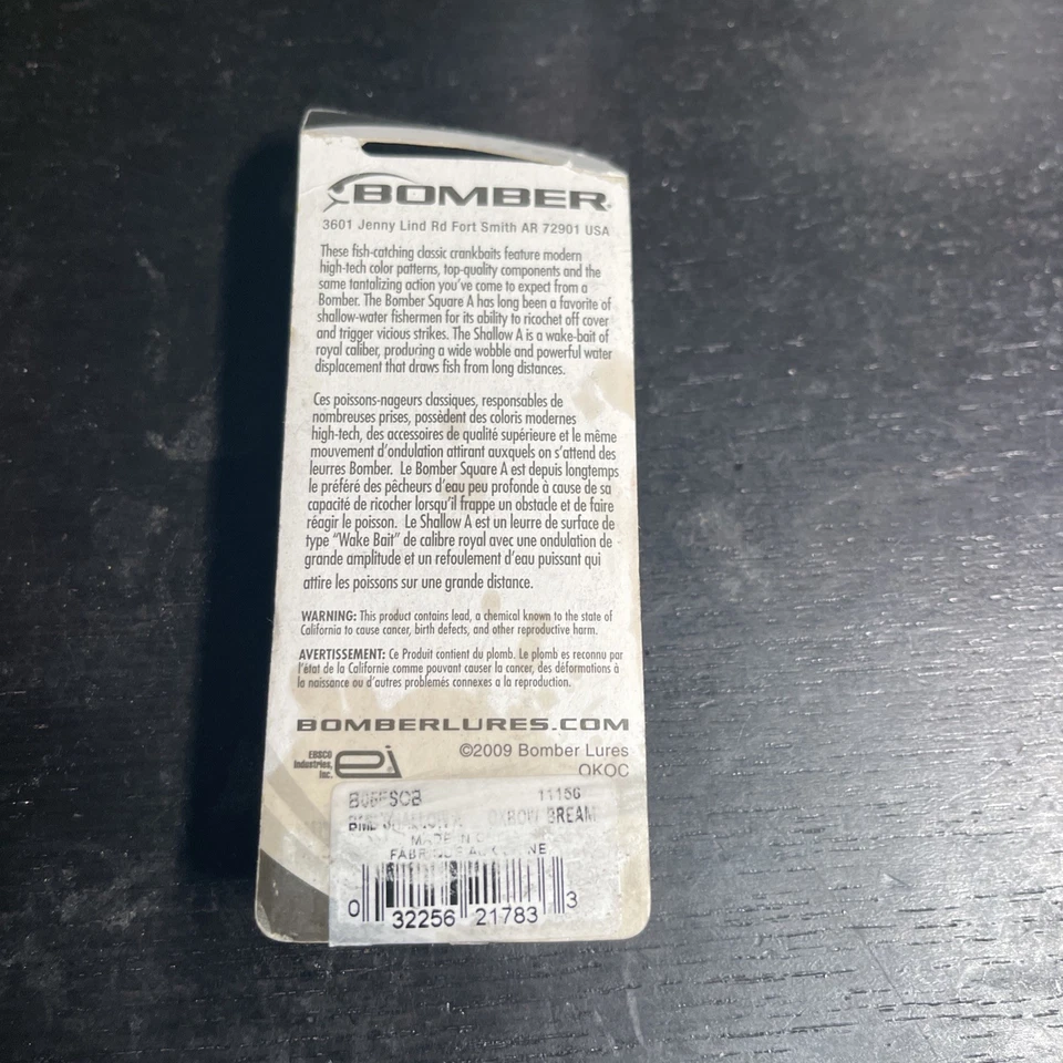 Bomber Shallow A Oxbow Bream Crankbait 2" Profundidad 0-3' Nuevo en caja Foto 4 de 4