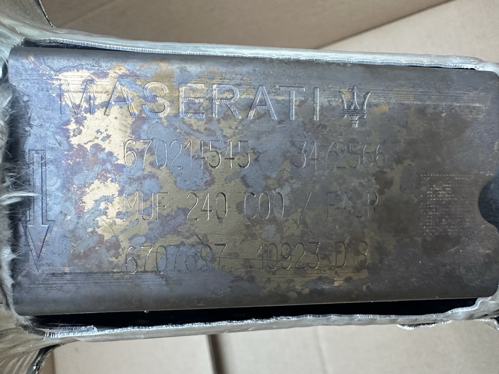 Maserati MC20 Heat shields Set P/N 670214545