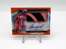 2025 Topps MLS Inception Auto Jumbo Relic Orange 5/5 Benja Cremaschi Miami