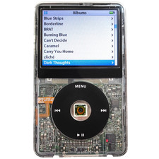 Apple iPod Classic 5th Gen Clear (Full Refurb, 2000mah Battery, Wolfson DAC) +