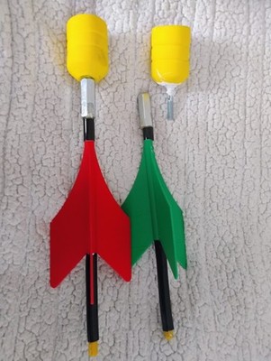 PLUMDARTA Lawn Darts Game Set Soft Tips w/ Box, Trophy & Accessories