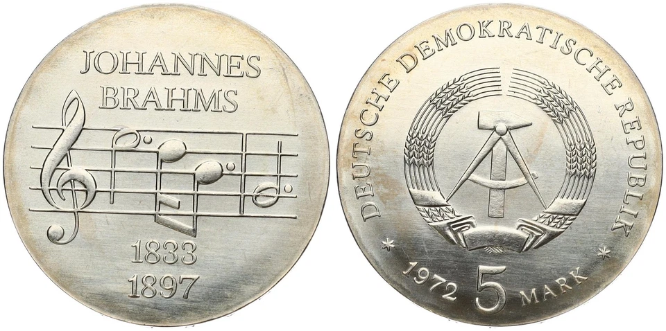 Deutschland - DDR 5 Mark Sondermünzen 1968-1990 A - verschiedene Jahrgänge - Bild 1 von 1