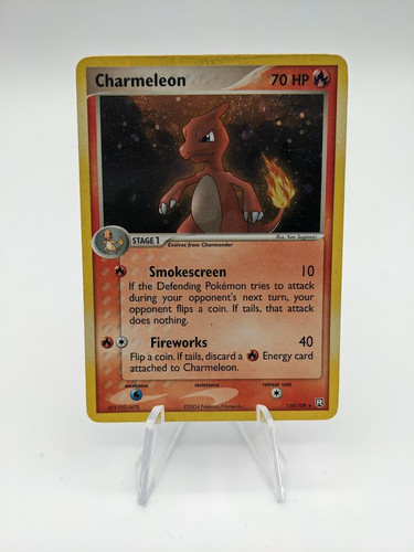 Charmeleon | Pokemon TCG | EX Team Rocket Returns | Cosmo Holo Swirl | DMG