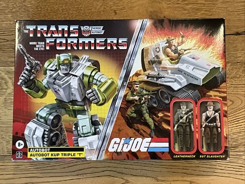 Transformers X GI Joe Kup Triple T and Sgt. Slaughter & Leatherneck Figures