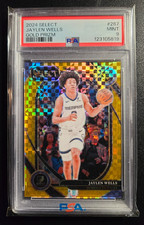 2024-25 Select Jaylen Wells Rookie Gold Prizm Courtside /10 PSA 9 Mint #267