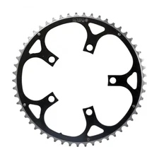 Origin8 Alloy Ramped Chainrings, 110mm x 53t, Black/Silver