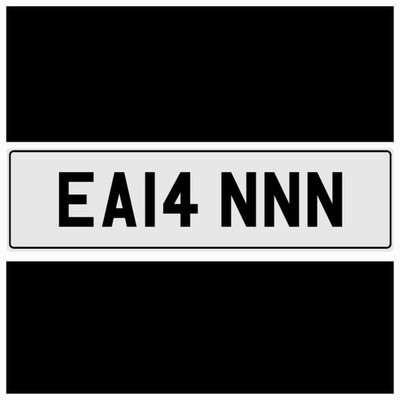   ALAN   ALLAN ALLEN ALS AL PRIVATE REGISTRATION NEW CAR NUMBER PLATE EA14 NNN