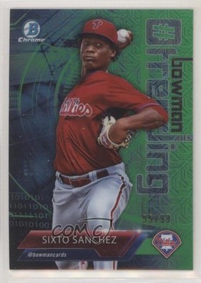 2018 Bowman Mega Box Green Mojo Refractor 95/99 Sixto Sanchez ##-SS fo7