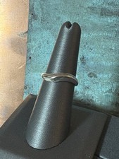925 Sterling Silver Wavy Ring in Size 7