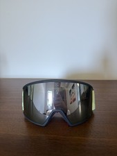 Occhiali da sci Scott argento e verde lenti a specchio cinturino regolabile sci snowboard