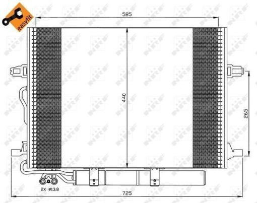 NRF-OE 35517 Condenser, air conditioning for MERCEDES-BENZ - Image 19