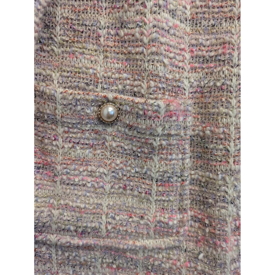 Женская куртка-кардиган Alfred Dunner с жемчужным украшением размер S - Изображение 3 из 4