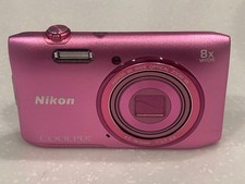 Nikon COOLPIX S3600 Pink 20.1MP 8x Optical Zoom Digital Camera Tested