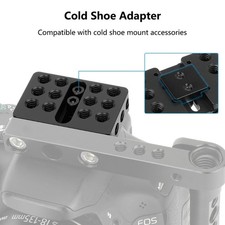 Lightweight Camera Cheese Plate Hot Shoe Adapter MultiHole Base 1/4Inch Thread