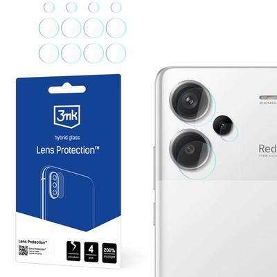 4x Kameraglas für Redmi Note 13 Pro Plus 5G 3mk Objektivschutzglas Kameraschutz