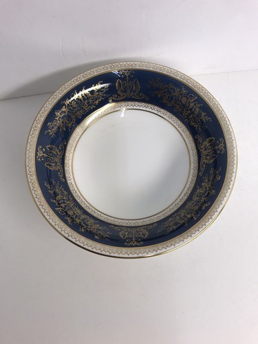 Wedgwood Columbia Blue And Gold R4509 Fruit Dessert Bowl 5” Vintage - Picture 3 of 6