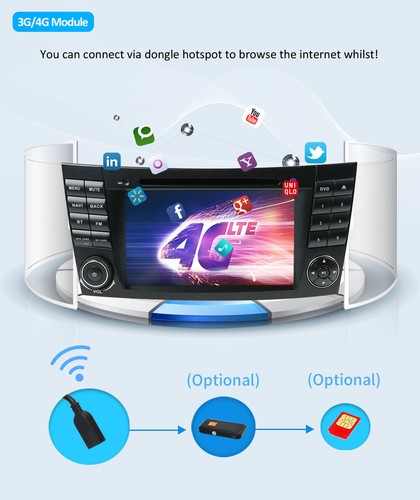 Autoradio GPS DVD Carplay Für Mercedes Benz E-class W211 E200 E350 E270 CLS W219 - Bild 11 von 11