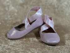 Toddler Pink Ballet Flats Crosstie- Size 5