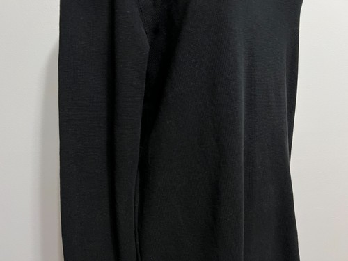 Abound Crew Neck Thermal Knit Top T-Shirt Tee Black Long Sleeve Size L New NWOT - Picture 12 of 18