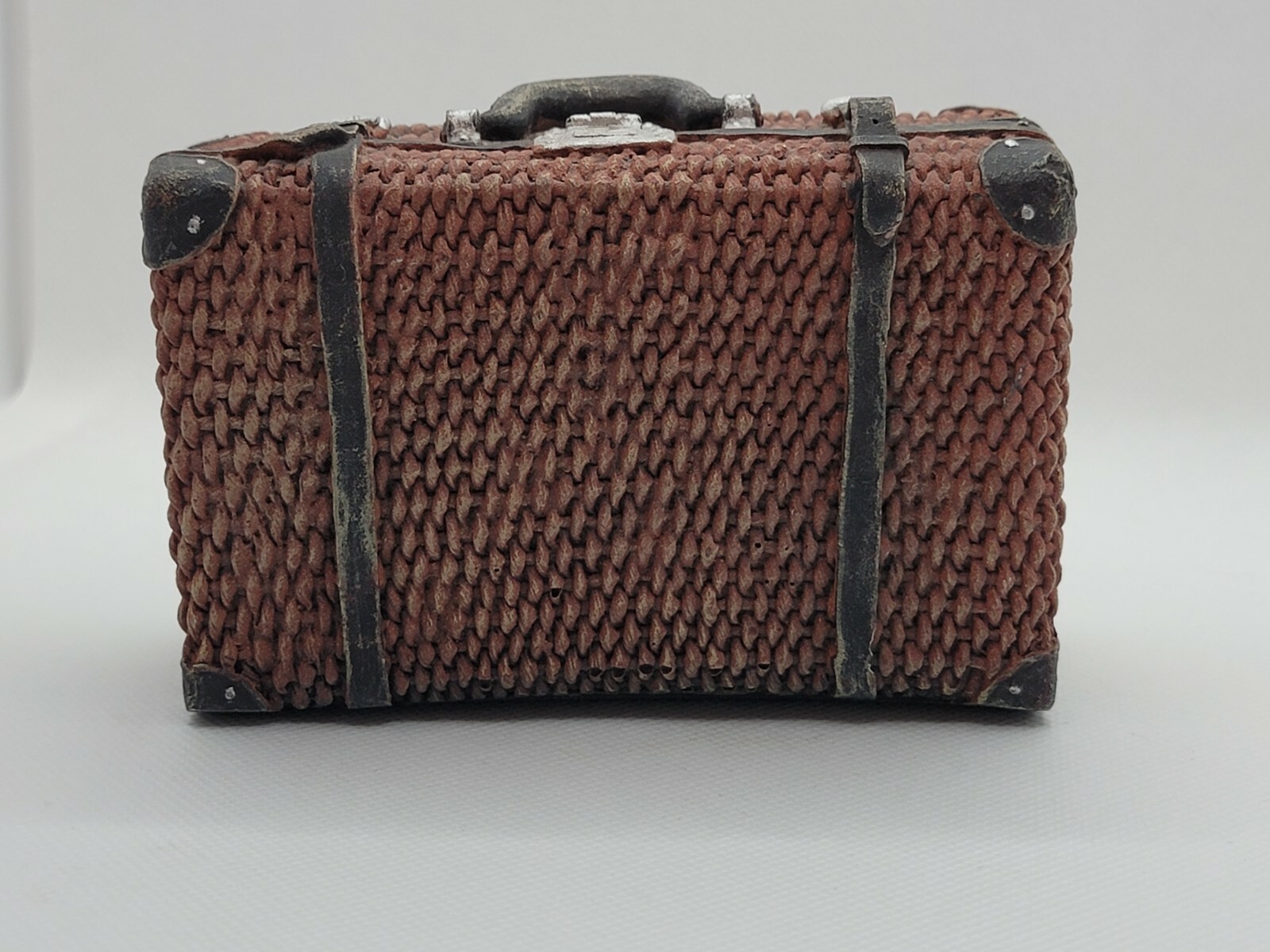 SUITCASE PAPERWEIGHT   4-1/4”X2.5”X1.75” SOLID CERAMIC-MINT-image