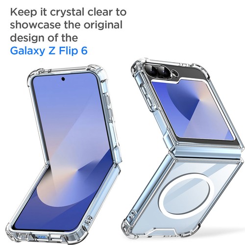 For Samsung Galaxy Z Flip 6 Flip7 Case Magsafe Shockproof Heavy Duty Clear Cover - Picture 3 of 22