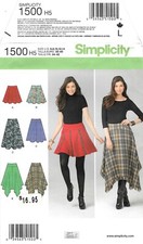 Simplicity  1500 Sewing Pattern Skirts With Length Variations Size 6-14 Uncut