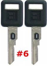 2 NEW GM Single Sided VATS Ignition Key #6 UNCUT V.A.T.S B62-P6 