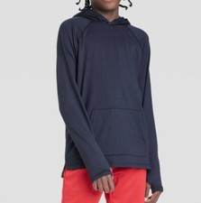 Boys' Long Sleeve Soft Gym Pullover Hoodie Lightweight Sweatshirt Black S L