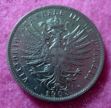 25 CENT CENTESIMI 1903 NICHELIO FDC RARA V.E.III° REGNO 