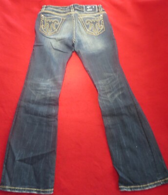 Vintage MEK Denim Titusville Jeans Pants -Factory Distressed-Boot cut- 27w 32l