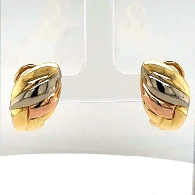 Wempe Ohrringe 18Karat (750) Gold Tricolor Clip-Stecker - Bild 1 von 4