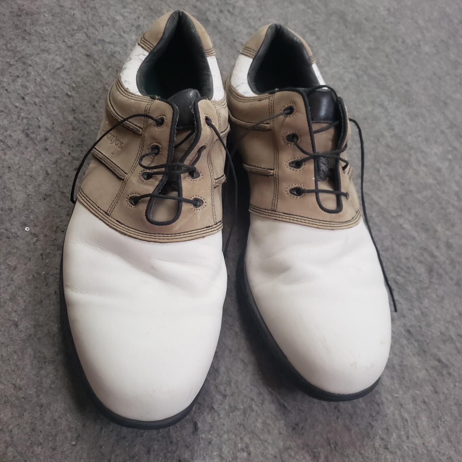 FootJoy Golf Shoes Mens 13 Athletic Outdoor Cleated Lace Up Brown White Adult ** eBay