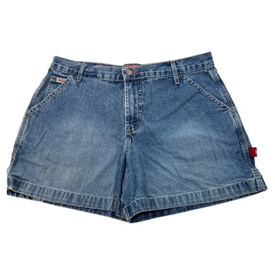 Vintage Y2K Workwear by LEI Grunge Carpenter Denim Shorts Size 11