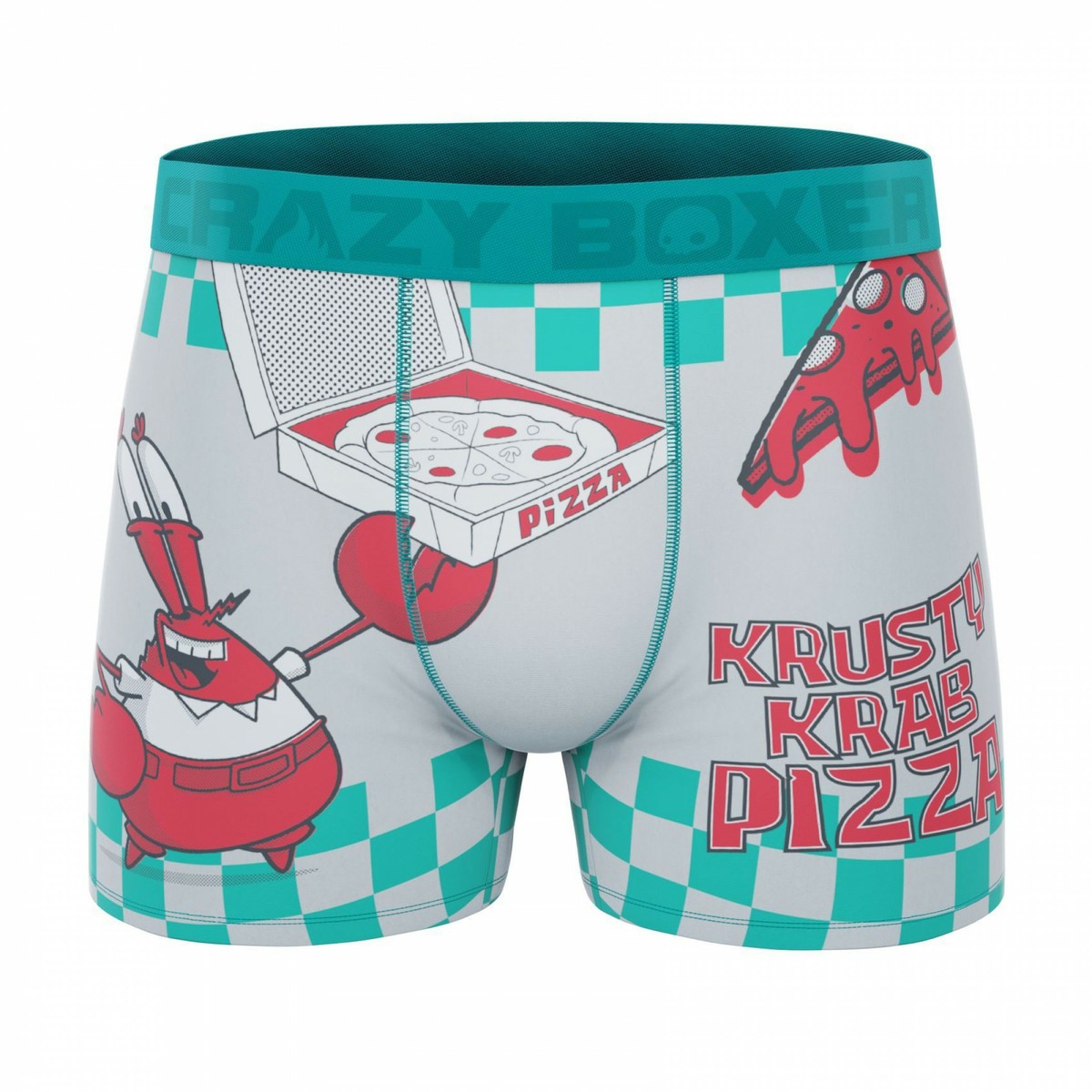 Crazy Boxers Bob l'éponge pantalon carré Krusty Krab Pizza boxer homme slip  mult