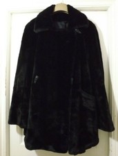 A Lovely Black Soft Faux Fur Coat Free Size Plus Oversized Fit
