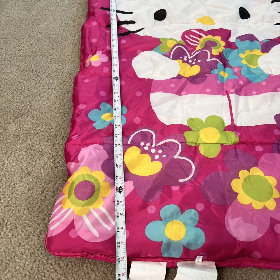 Saco de Dormir Infantil HELLO KITTY Sanrio 2015 Rosa Flores Niños Talla Foto 2 de 4