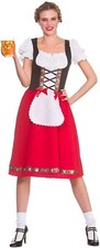 Bavarian Beer Girl Ladies Fancy Dress German Oktoberfest Womens Adults Costume