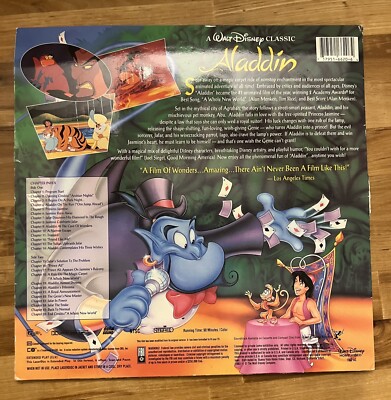 Aladdin Laserdisc Walt Disney | eBay