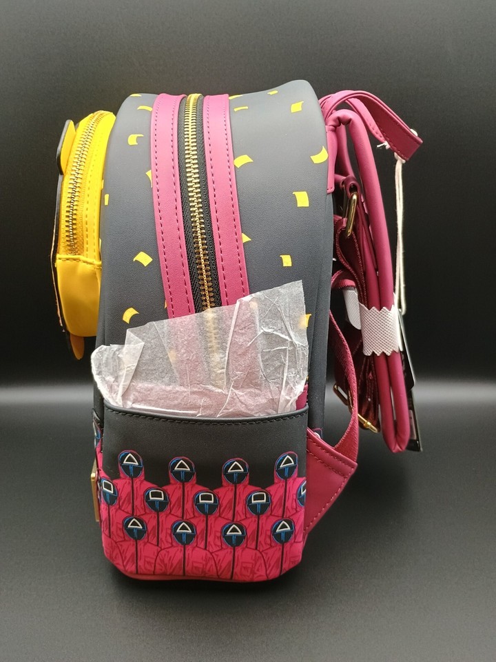 Squid Game Piggy Bank Masked Men Glow Mini Backpack 671803532793 | eBay