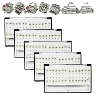 5 Sets Dental DAMON Q Self Ligating Brackets Orthodontic Braces Metal MBT 022 3