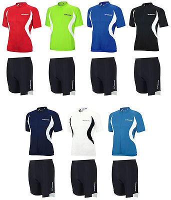 AIRTRACKS Funktions Fahrrad Set: Radhose Kurz Team+Rad Trikot Kurzarm Team / Neu