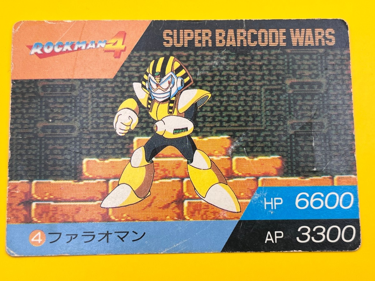 Pharo Man Rock Man 4 Mega Man Card No.4 TCG Capcom Bandai 1992