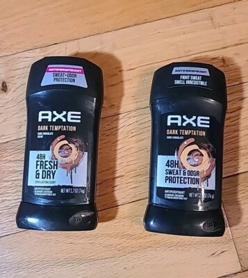 2 Pack Axe Dark Temptation Antiperspirant Deodorant Stick 2.7 oz Exp. 09/2026