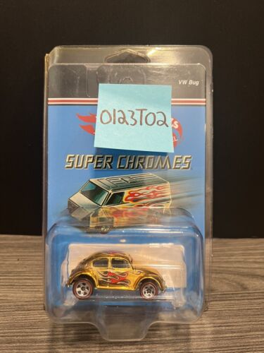 RARE Hot Wheels Super Chromes VW Bug Redline 1:64 Sealed NIP - Picture 6 of 6