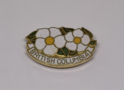 British Columbia BC Canada Pacific Dogwood Flower Floral Emblem Lapel ...